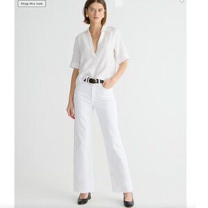 🏷️NWT: J. Crew Slim wide-leg jean in white wash Size 29